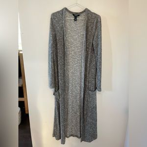 STREETWEAR SOCIETY | Knitted long gray cardigan